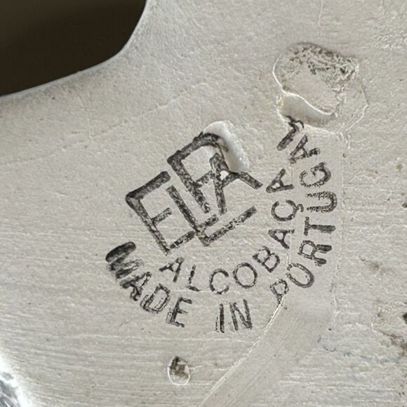 VTG, ELPA, Alcobaca, PT, Gray & White Speckled, Green Eyes, 8.5"H x 6"L x 4.5"W - Picture 3 of 10